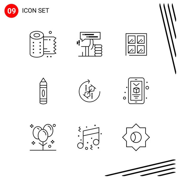 Set of 25 Universal Business Icons Vector — Stockový vektor