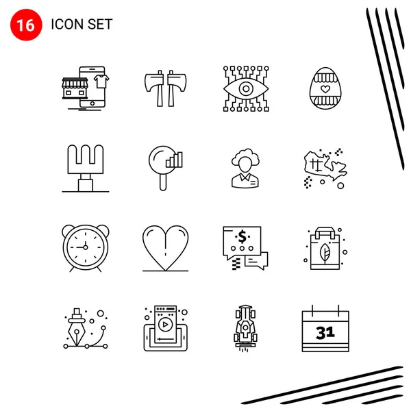 Set Universal Creative Icons Simply Vector Illustrations Web Mobile Apps — Stock Vector