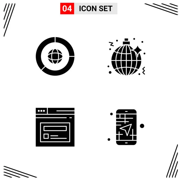 Conjunto Iconos Creativos Universales Simplemente Vector Ilustraciones Para Aplicaciones Web — Vector de stock