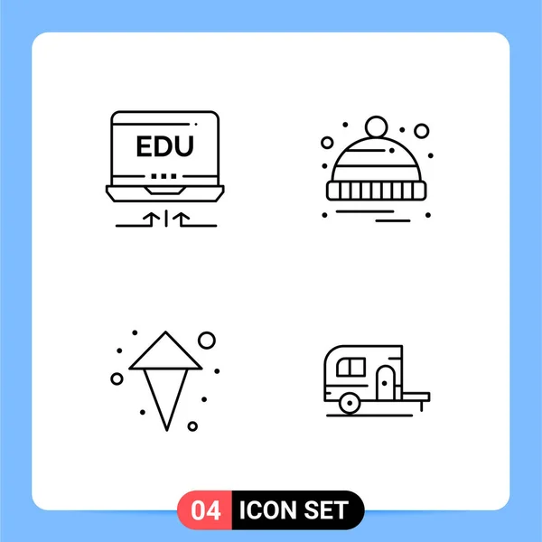 Conjunto Iconos Creativos Universales Simplemente Vector Ilustraciones Para Aplicaciones Web — Vector de stock