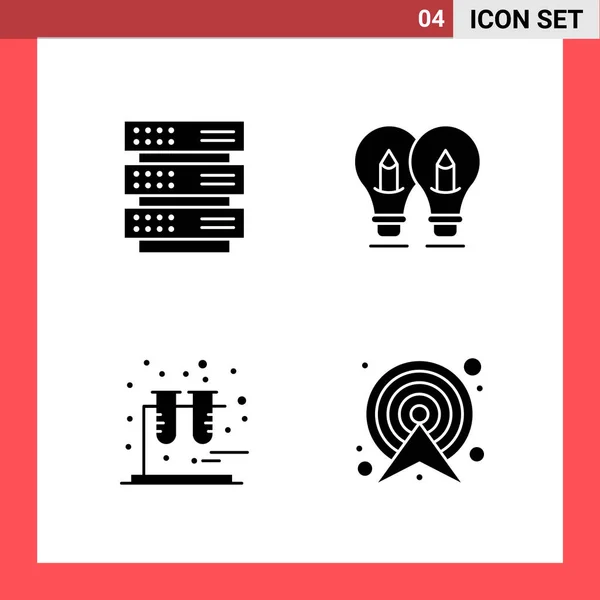 Conjunto Iconos Creativos Universales Simplemente Vector Ilustraciones Para Aplicaciones Web — Vector de stock