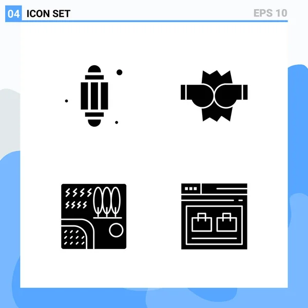 Conjunto Iconos Creativos Universales Simplemente Vector Ilustraciones Para Aplicaciones Web — Vector de stock