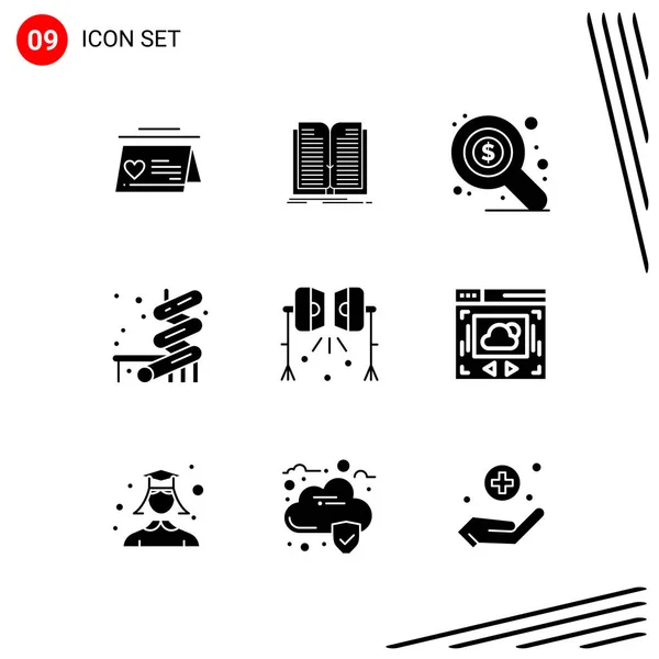 Conjunto Iconos Creativos Universales Simplemente Vector Ilustraciones Para Aplicaciones Web — Vector de stock