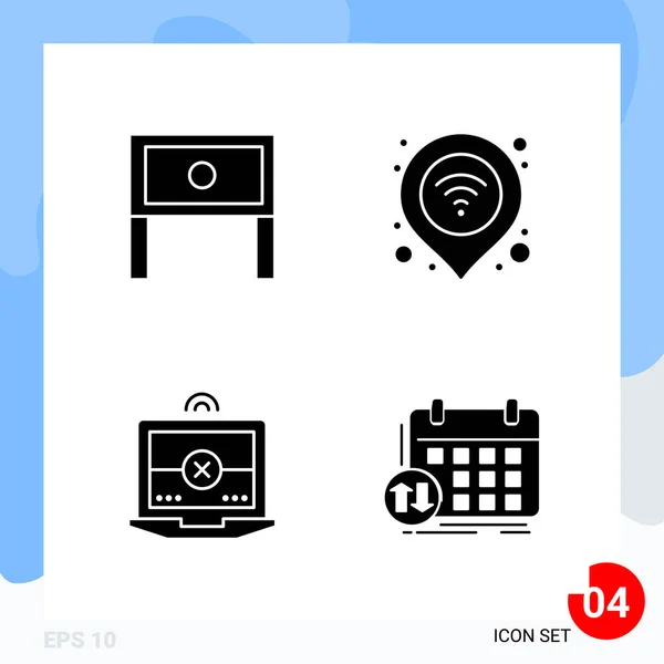 Conjunto Iconos Creativos Universales Simplemente Vector Ilustraciones Para Aplicaciones Web — Archivo Imágenes Vectoriales