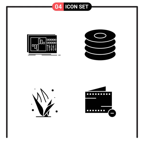 Set Dari Ikon Kreatif Universal Cukup Ilustrasi Vektor Untuk Aplikasi - Stok Vektor