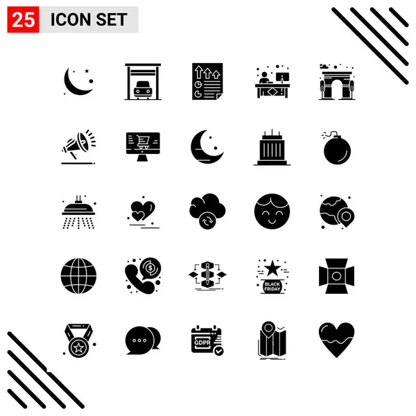 Conjunto Iconos Creativos Universales Simplemente Vector Ilustraciones Para Aplicaciones Web — Vector de stock