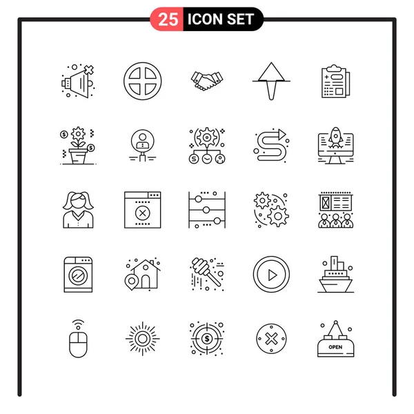 Set Universal Creative Icons Simply Vector Illustrations Web Mobile Apps — Stock Vector