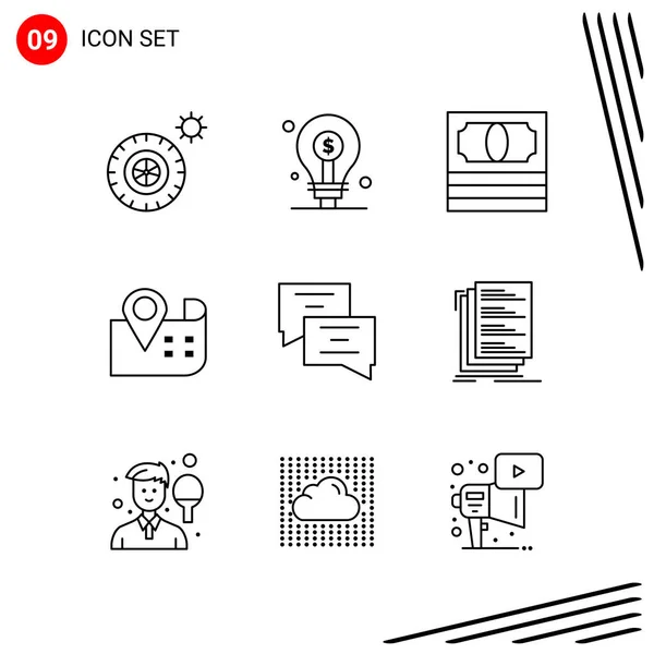 Set of 25 Universal Business Icons Vector — Stock Vector