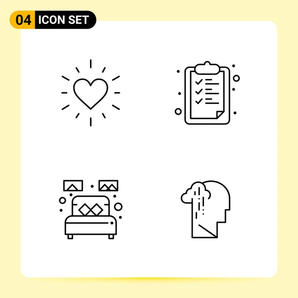 Set de 25 iconos de negocio universales Vector — Vector de stock