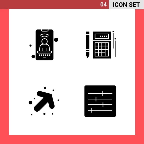 Conjunto Iconos Creativos Universales Simplemente Vector Ilustraciones Para Aplicaciones Web — Vector de stock