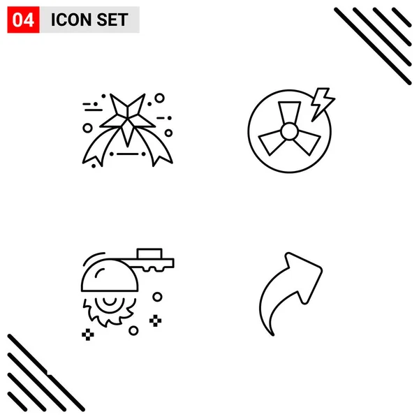 Set Universal Creative Icons Simply Vector Illustrations Web Mobile Apps — Stock Vector