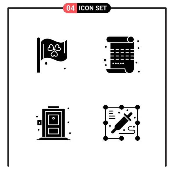 Set Universeller Kreativer Symbole Einfach Vektorillustrationen Für Web Und Mobile — Stockvektor