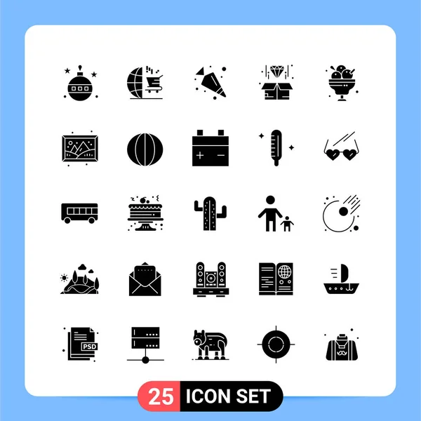 Conjunto Iconos Creativos Universales Simplemente Vector Ilustraciones Para Aplicaciones Web — Vector de stock