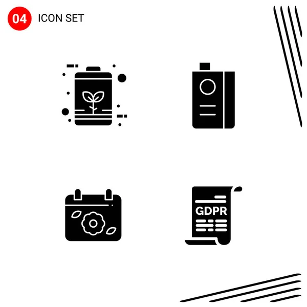 Conjunto Iconos Creativos Universales Simplemente Vector Ilustraciones Para Aplicaciones Web — Vector de stock