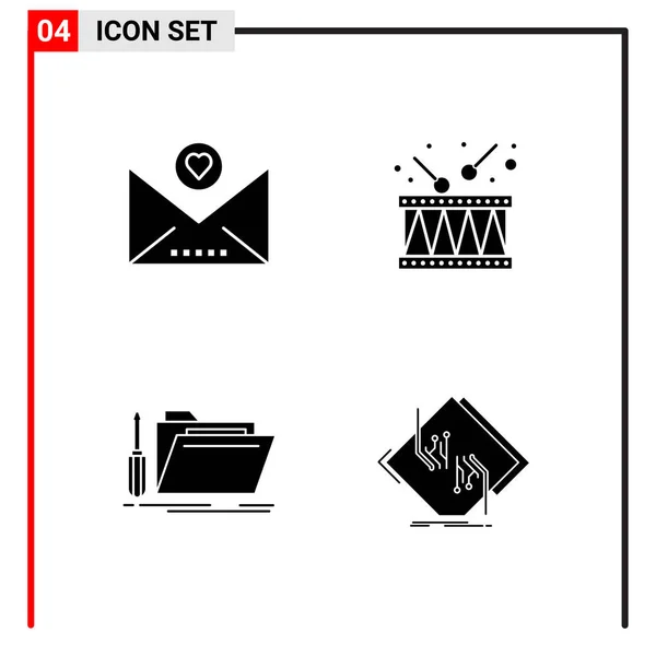 Set Universal Creative Icons Simply Vector Illustrations Web Mobile Apps — Stock Vector