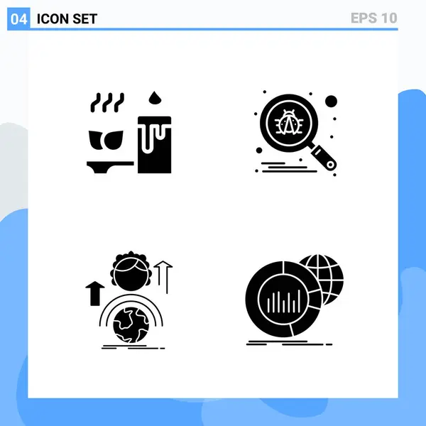 Conjunto Iconos Creativos Universales Simplemente Vector Ilustraciones Para Aplicaciones Web — Vector de stock