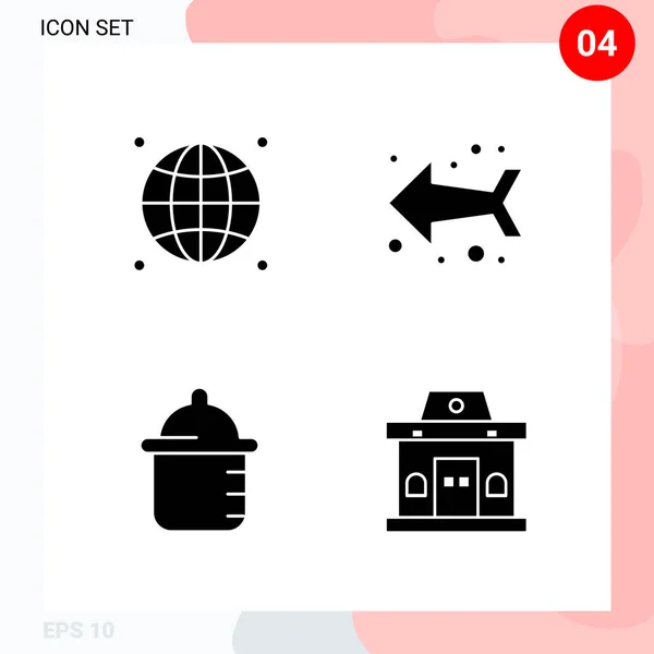 Conjunto Iconos Creativos Universales Ilustración Vectorial — Vector de stock