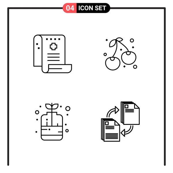 Set Universal Creative Icons Simply Vector Illustrations Web Mobile Apps — Stock Vector