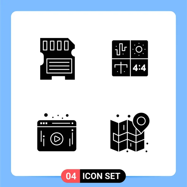 Conjunto Iconos Creativos Universales Simplemente Vector Ilustraciones Para Aplicaciones Web — Archivo Imágenes Vectoriales