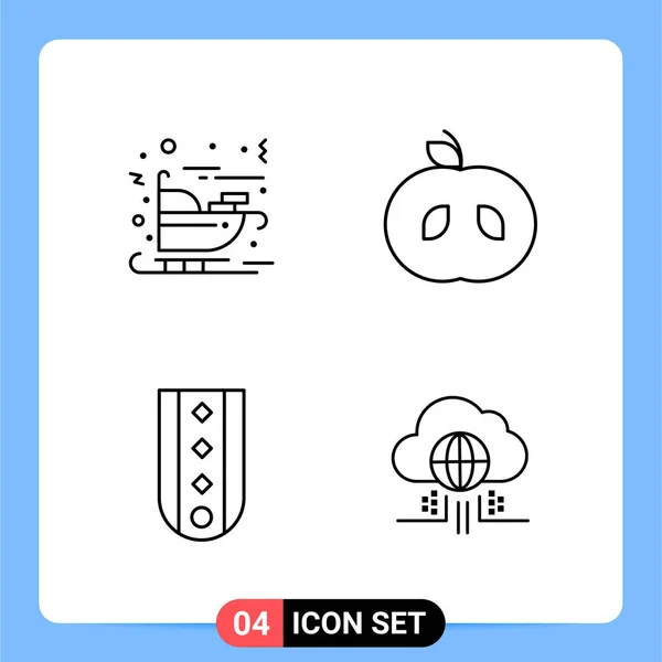 Conjunto Iconos Creativos Universales Simplemente Vector Ilustraciones Para Aplicaciones Web — Vector de stock