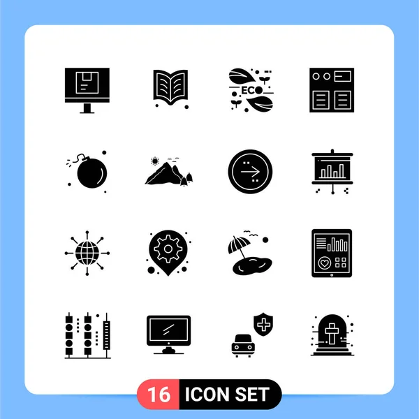 Conjunto Iconos Creativos Universales Simplemente Vector Ilustraciones Para Aplicaciones Web — Vector de stock