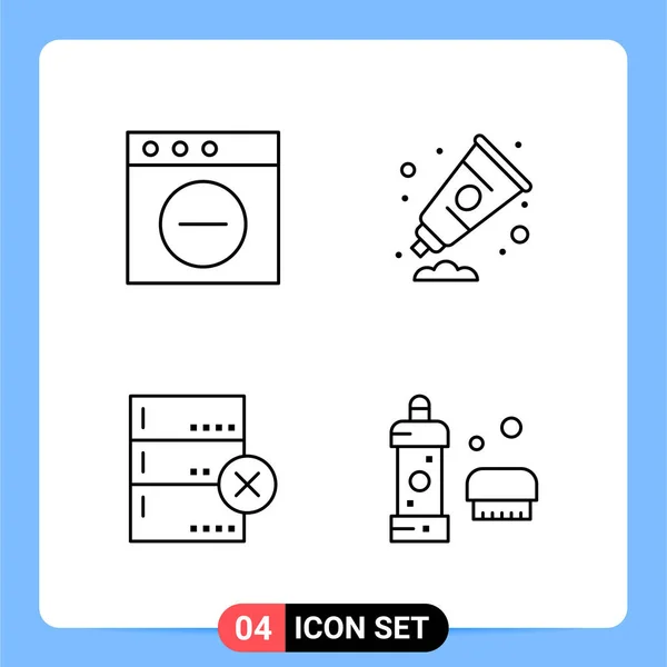 Set Universal Creative Icons Simply Vector Illustrations Web Mobile Apps — Stock Vector