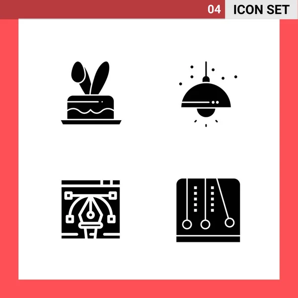 Conjunto Iconos Creativos Universales Simplemente Vector Ilustraciones Para Aplicaciones Web — Archivo Imágenes Vectoriales