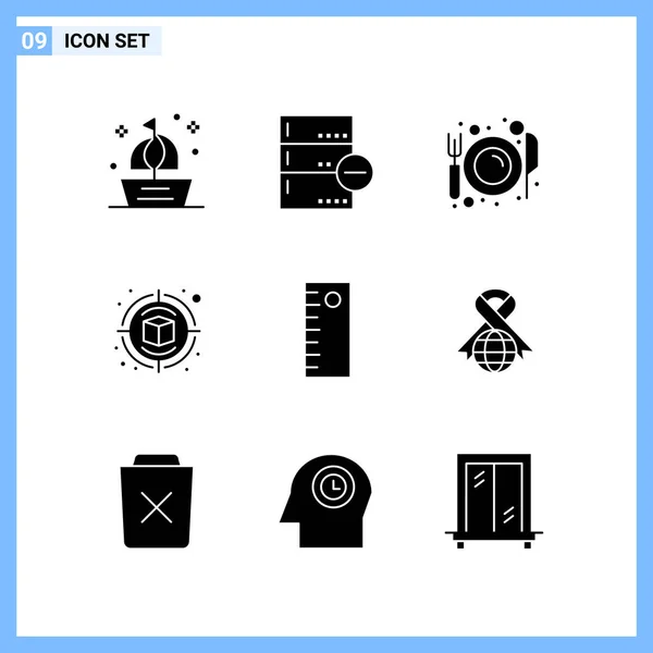 Conjunto Iconos Creativos Universales Simplemente Vector Ilustraciones Para Aplicaciones Web — Vector de stock