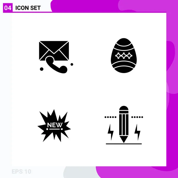 Conjunto Iconos Creativos Universales Simplemente Vector Ilustraciones Para Aplicaciones Web — Vector de stock