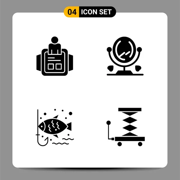 Conjunto Iconos Creativos Universales Simplemente Vector Ilustraciones Para Aplicaciones Web — Vector de stock