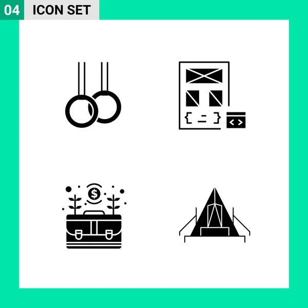 Set Universal Creative Icons Simply Vector Illustrations Web Mobile Apps — Stock Vector