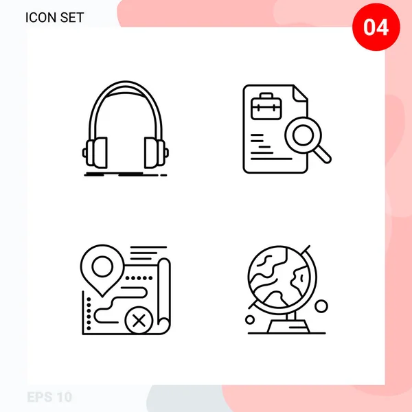 Set of 25 Universal Business Icons Vector — Stockový vektor