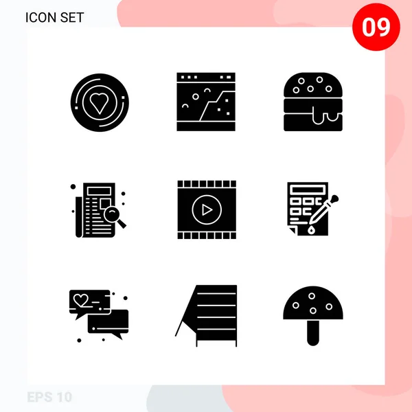 Set Universal Creative Icons Simply Vector Illustrations Web Mobile Apps — Stock Vector