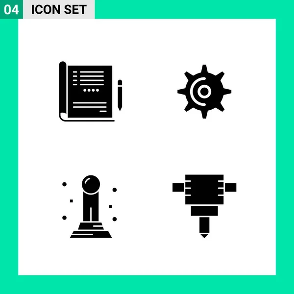 Conjunto Iconos Creativos Universales Simplemente Vector Ilustraciones Para Aplicaciones Web — Vector de stock