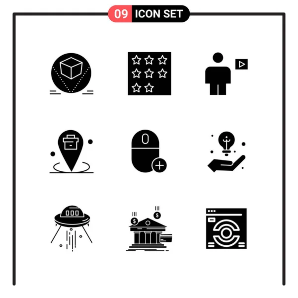 Conjunto Iconos Creativos Universales Simplemente Vector Ilustraciones Para Aplicaciones Web — Vector de stock