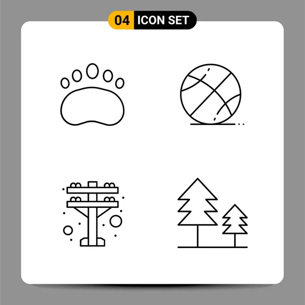 Conjunto Iconos Creativos Universales Simplemente Vector Ilustraciones Para Aplicaciones Web — Vector de stock