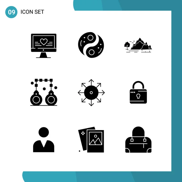 Set Universal Creative Icons Simply Vector Illustrations Web Mobile Apps — Stock Vector