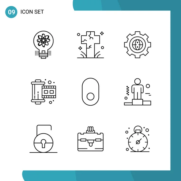 Set de 25 iconos de negocio universales Vector — Vector de stock