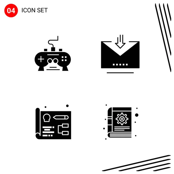 Set Universal Creative Icons Simply Vector Illustrations Web Mobile Apps — Stock Vector