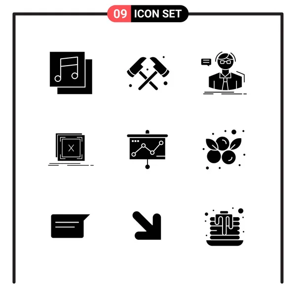 Set Universal Creative Icons Simply Vector Illustrations Web Mobile Apps — Stock Vector