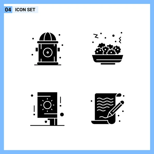 Conjunto Iconos Creativos Universales Simplemente Vector Ilustraciones Para Aplicaciones Web — Vector de stock