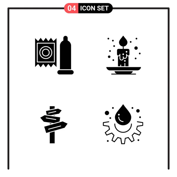 Conjunto Iconos Creativos Universales Simplemente Vector Ilustraciones Para Aplicaciones Web — Archivo Imágenes Vectoriales