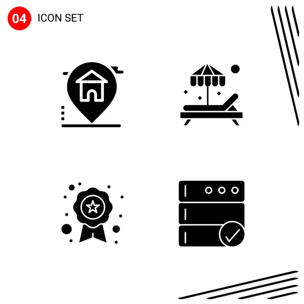 Conjunto Iconos Creativos Universales Simplemente Vector Ilustraciones Para Aplicaciones Web — Archivo Imágenes Vectoriales