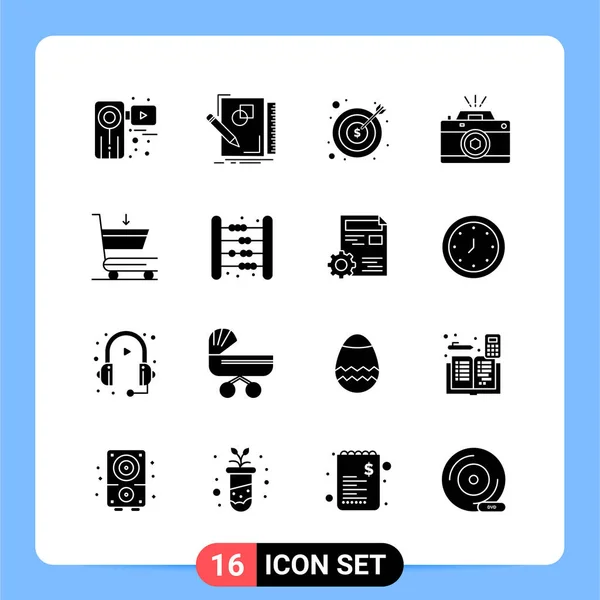 Conjunto Iconos Creativos Universales Ilustración Vectorial — Vector de stock