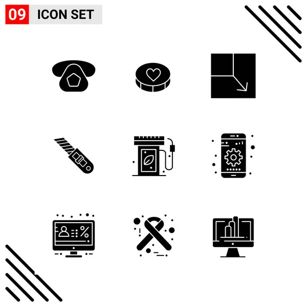 Conjunto Iconos Creativos Universales Simplemente Vector Ilustraciones Para Aplicaciones Web — Vector de stock