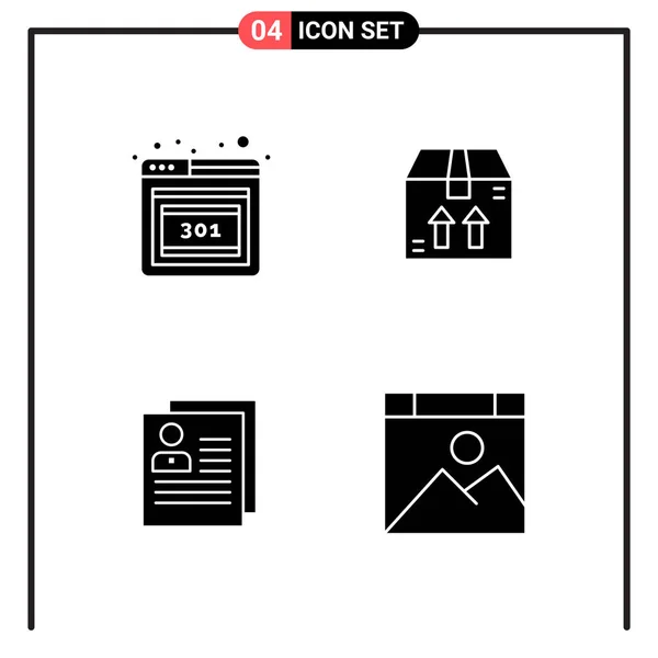 Conjunto Iconos Creativos Universales Simplemente Vector Ilustraciones Para Aplicaciones Web — Vector de stock