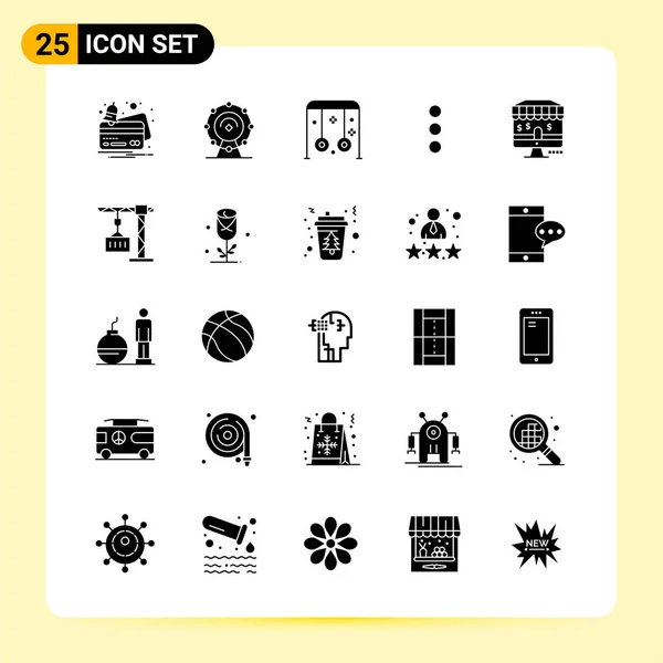 Conjunto Iconos Creativos Universales Simplemente Vector Ilustraciones Para Aplicaciones Web — Vector de stock