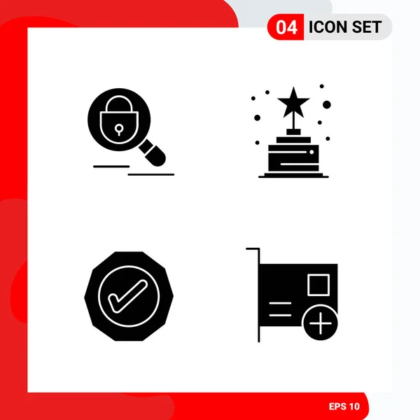 Conjunto Iconos Creativos Universales Ilustración Vectorial — Vector de stock