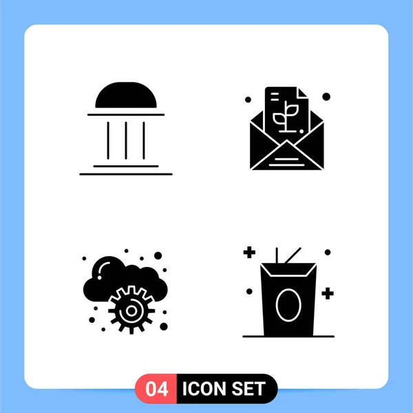 Conjunto Iconos Creativos Universales Simplemente Vector Ilustraciones Para Aplicaciones Web — Archivo Imágenes Vectoriales