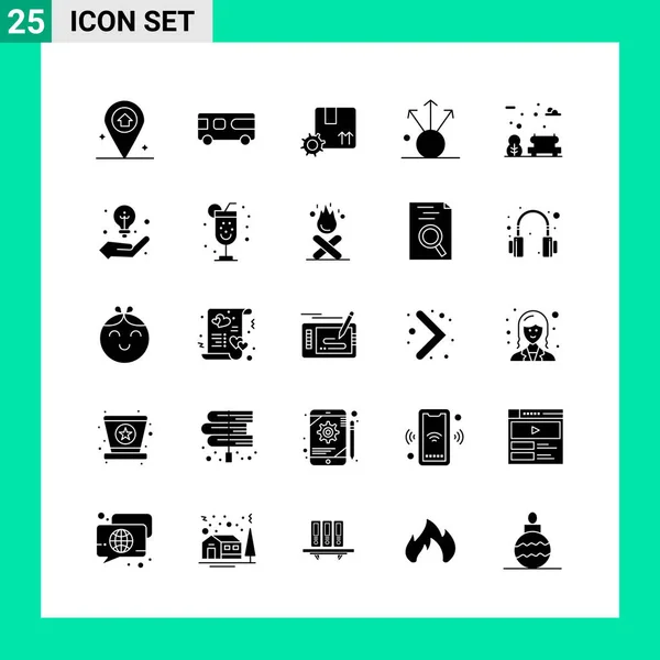 Conjunto Iconos Creativos Universales Simplemente Vector Ilustraciones Para Aplicaciones Web — Vector de stock